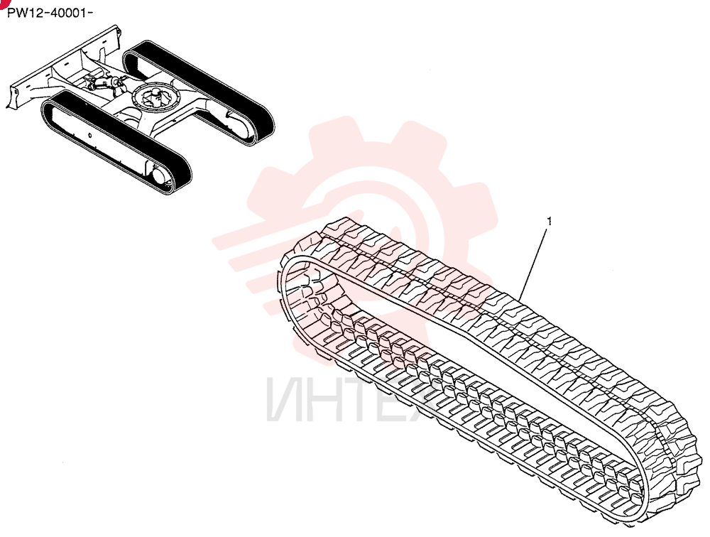 RUBBER TRACK PW61D00025P1