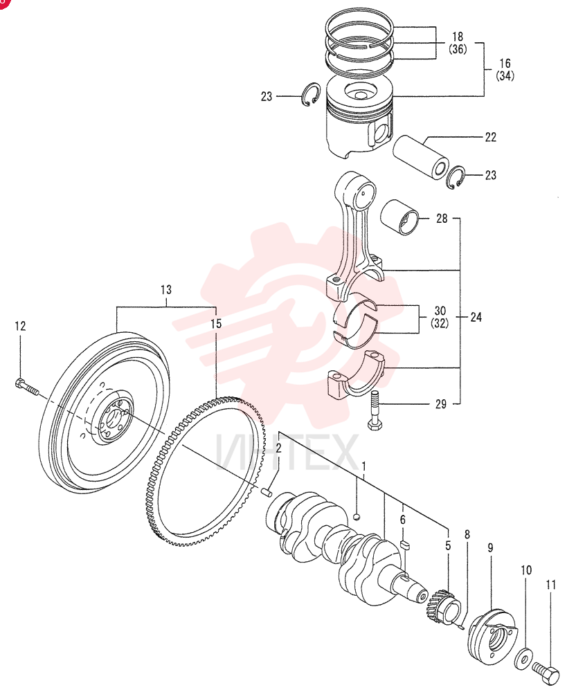 CRANKSHAFT VV12900421001