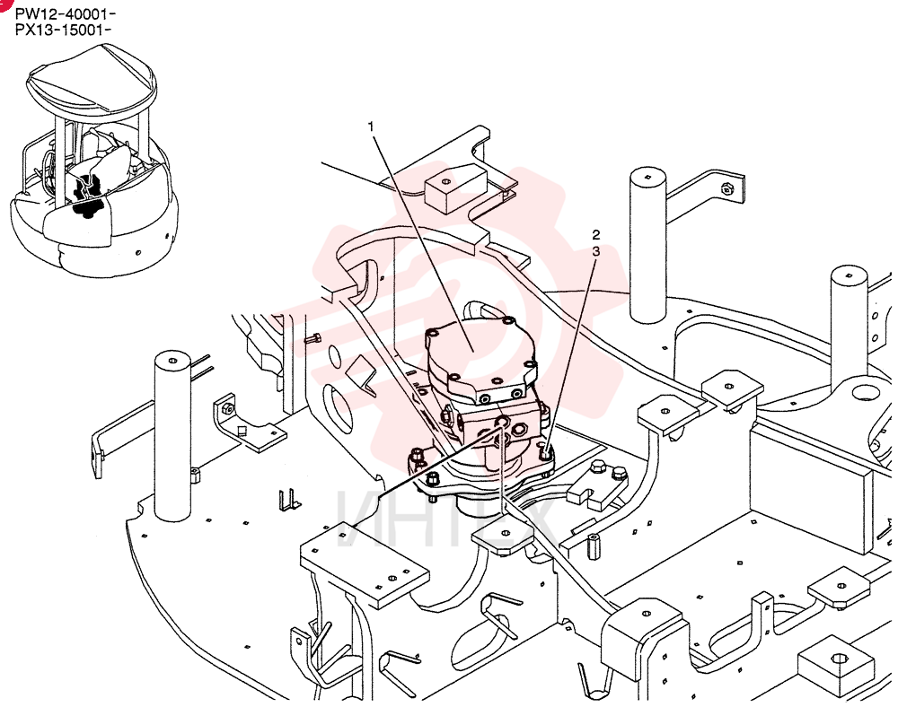 HYDRAULIC MOTOR PX15V00024F1