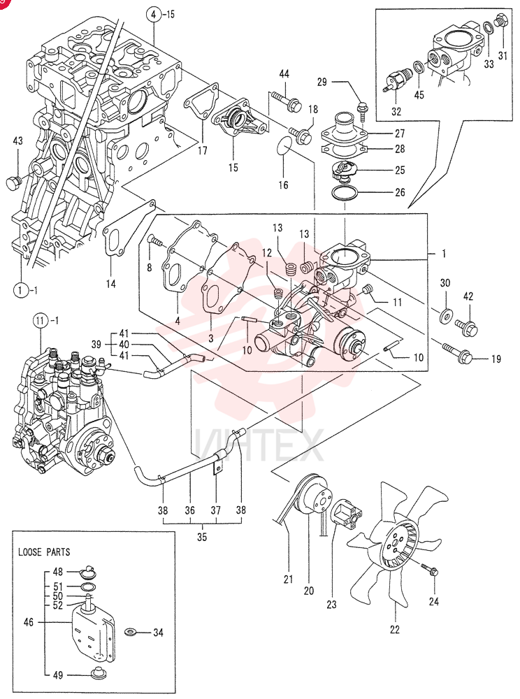 WATER PUMP VV12900442000