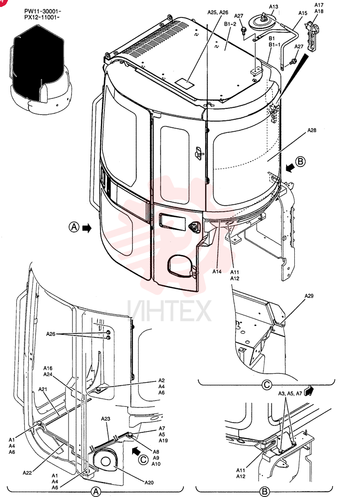 CAB INSTAL PW02C00043F1