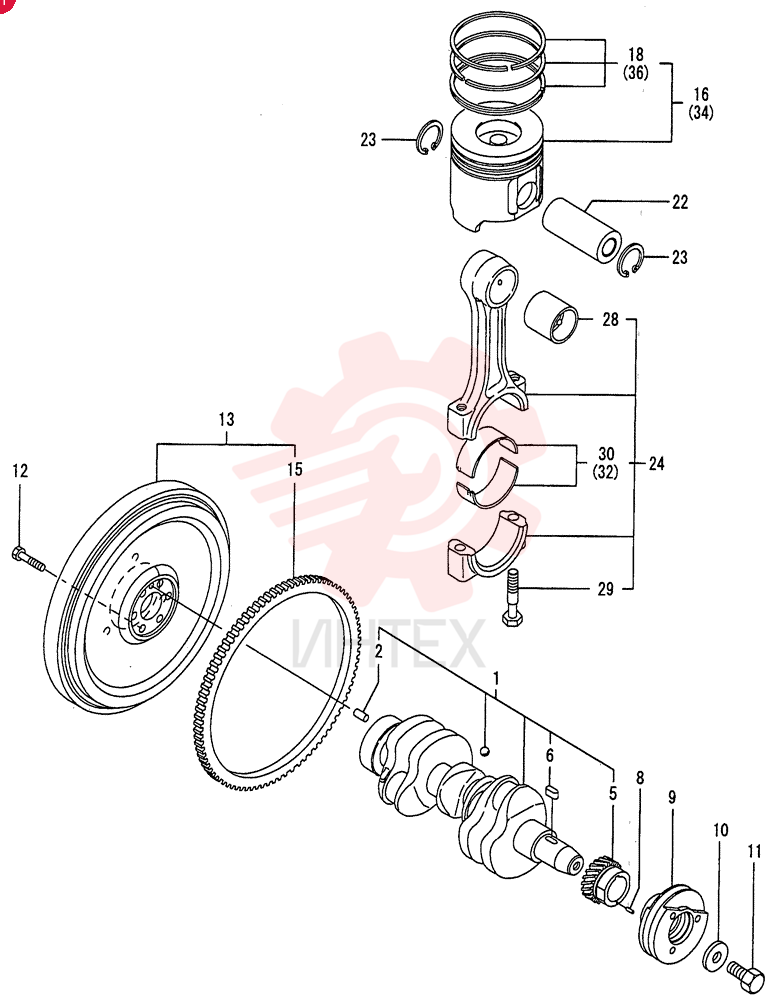 CRANKSHAFT VV12900421001