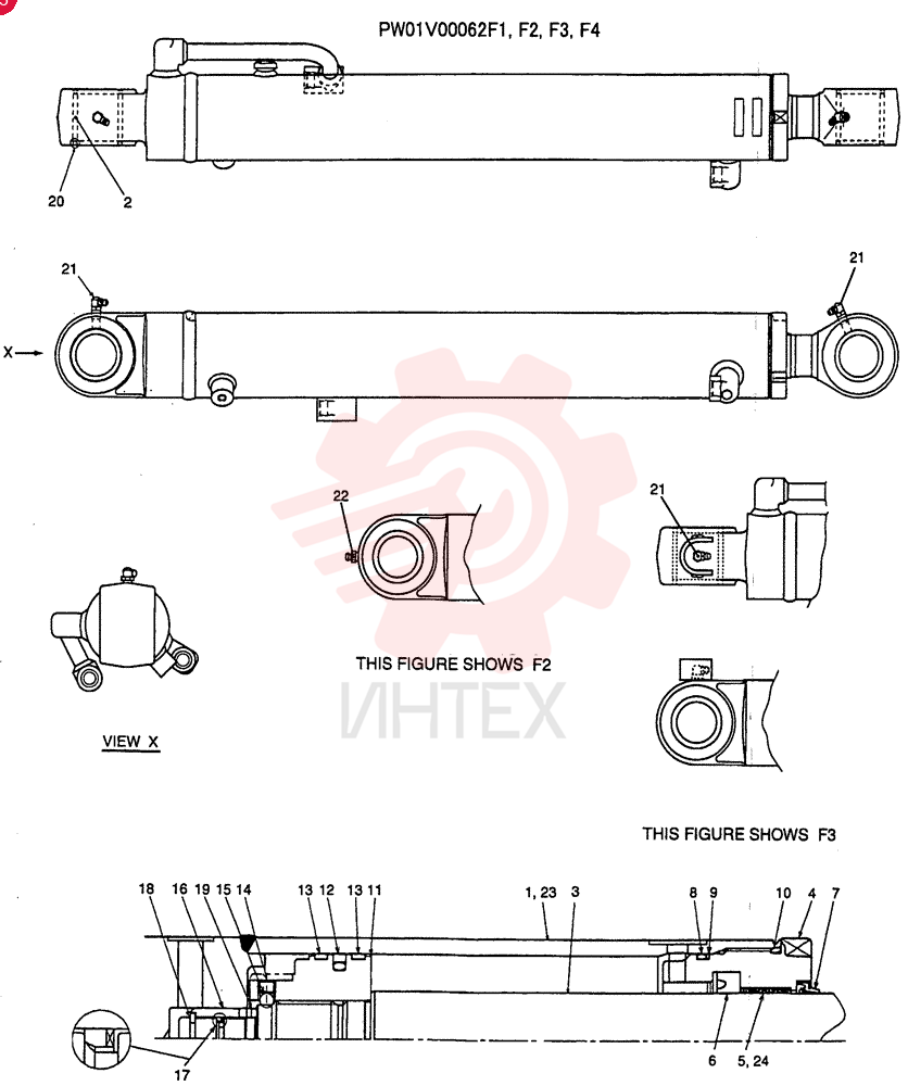 CYLINDER ASSY, ARM PW01V00062F1