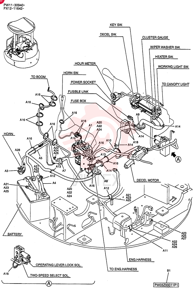 ELEC ASSY, UPP PW03E00005F1