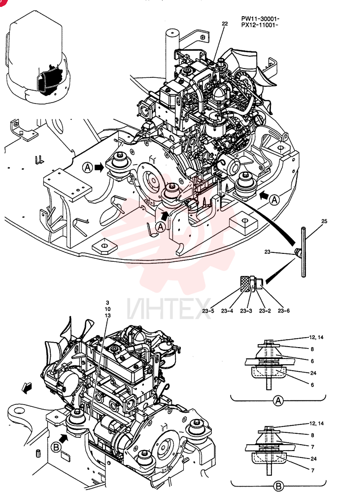 ENGINE INSTAL PW02P00012F1