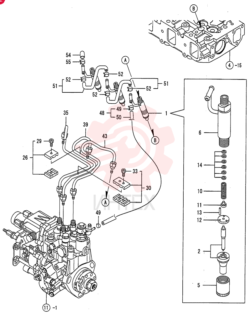 FUEL SYSTEM INJECTOR VV72924553100