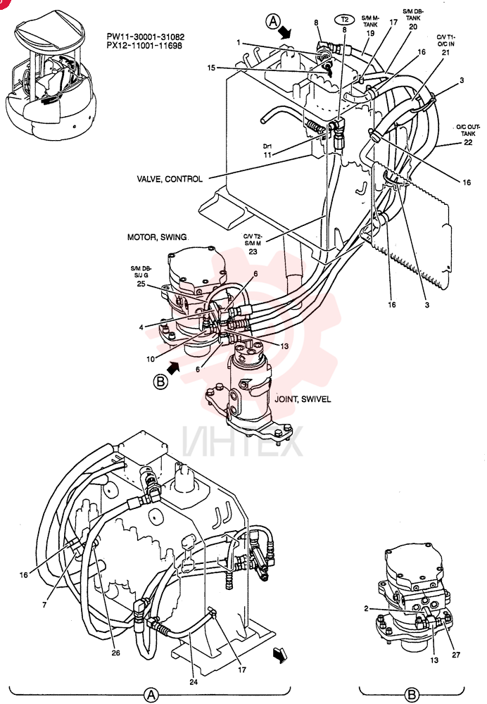 HYD LINES, RETURN PW32H00012F1 (1)