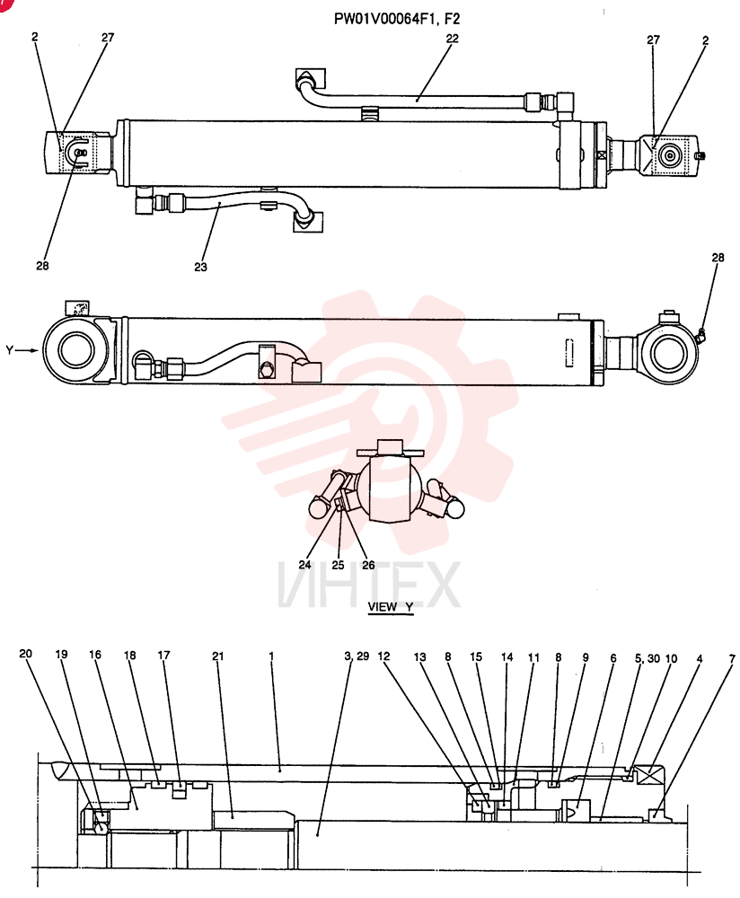 HYDRAULIC CYLINDER PW01V00064F1