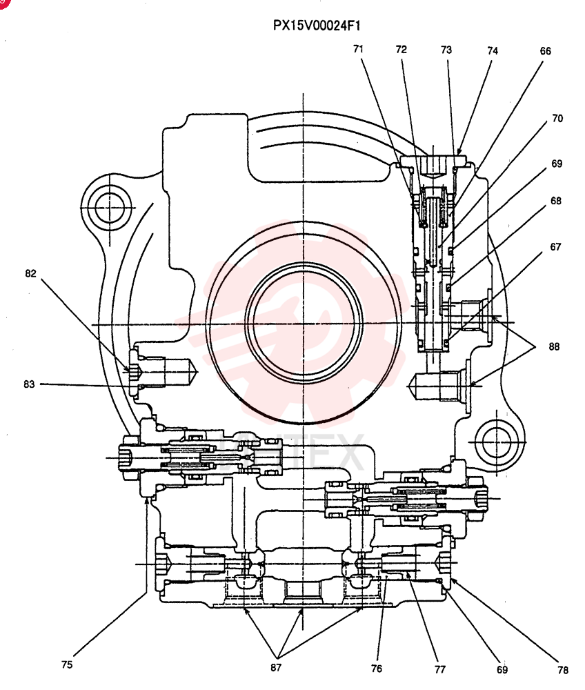 HYDRAULIC MOTOR PX15V00024F1