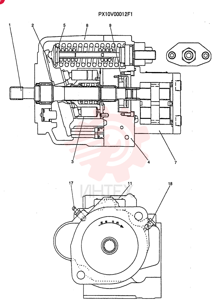 HYDRAULIC PUMP PX10V00012F1