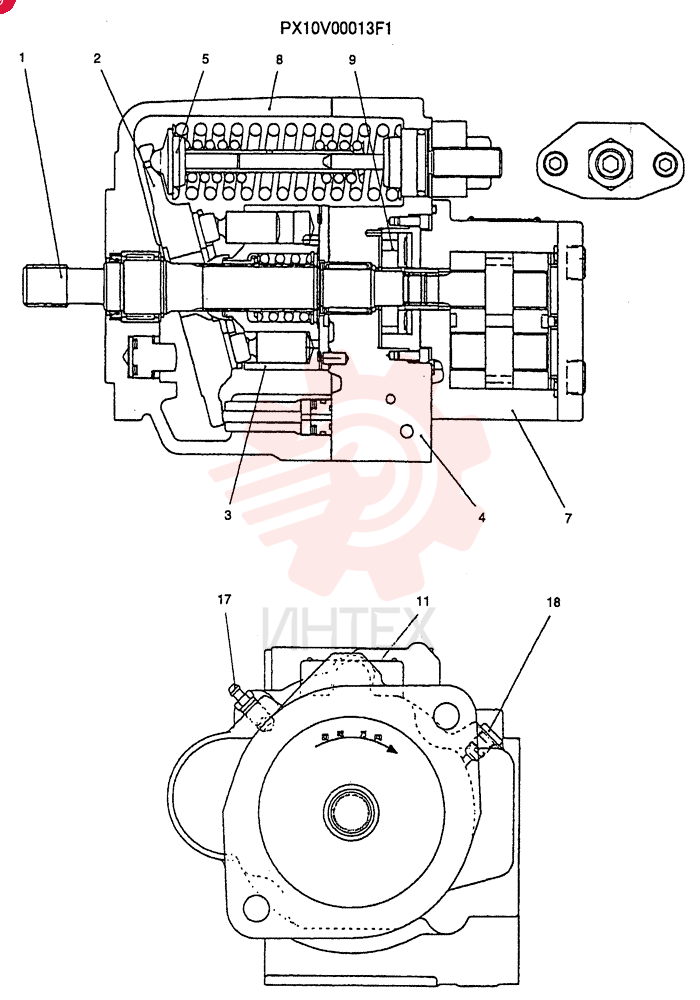 HYDRAULIC PUMP PX10V00013F1