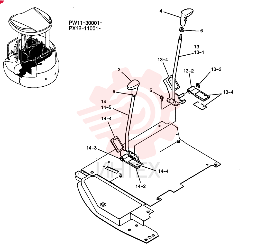 LEVER ASSY, CONTROL PM50M00004F3