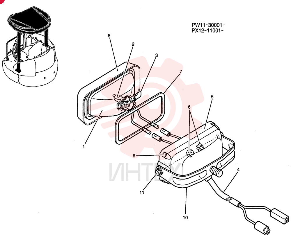 LIGHT ASSY. PW80S00003F1