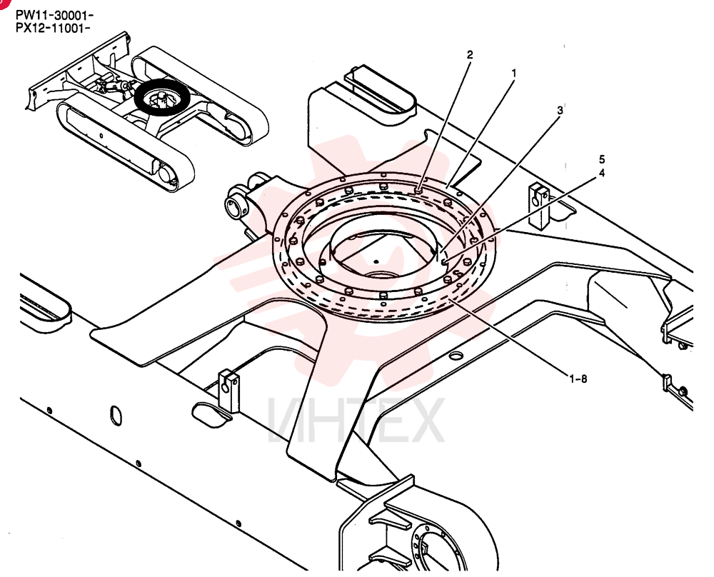 RING ASSY, SLEWING PW40F00005F1