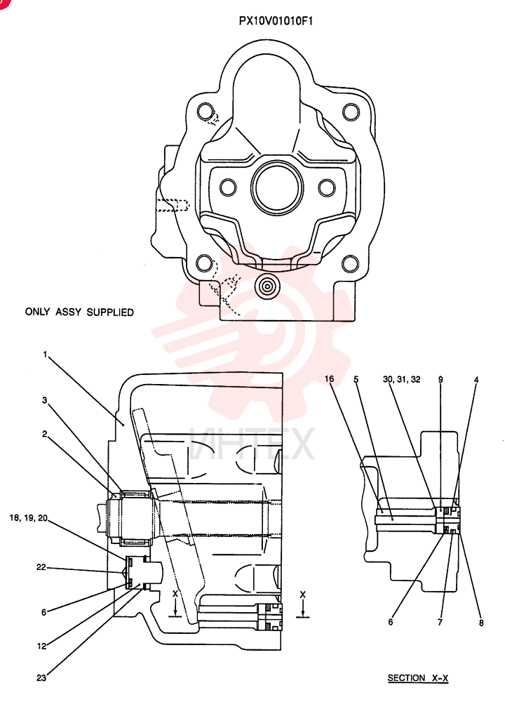 TRANSMISSION HOUSING PX10V01010F1
