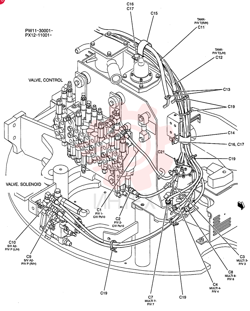 VALVE INSTAL, (RIGHT SIDE STD) PW64H00037F1