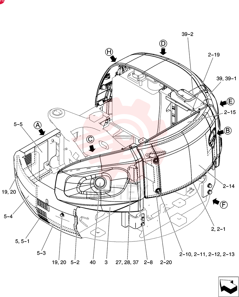 ENGINE HOOD PW22C00021F1