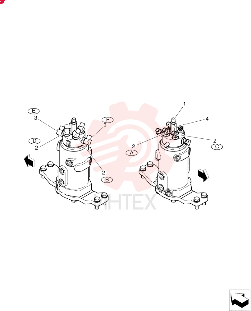 Hyd., Swivel PW19H00019F1