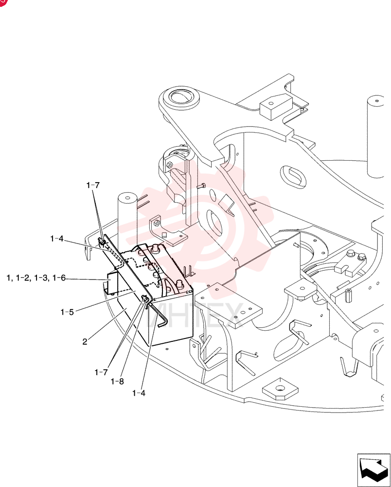 Схема (30SR-5) - COMPACT CRAWLER EXCAVATOR - ASN PW14-46519 (NA) (1/08-12/11) PW72E00011F1