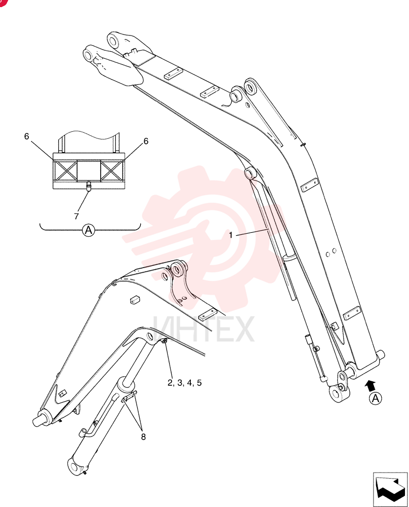 Схема (30SR-5) - COMPACT CRAWLER EXCAVATOR - ASN PW14-46519 (NA) (1/08-12/11) PX02B00161F1