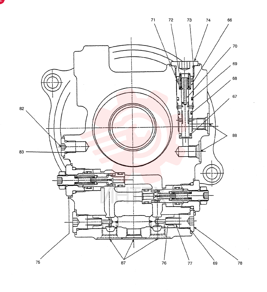 HYDRAULIC MOTOR PX15V00024F1 (1)