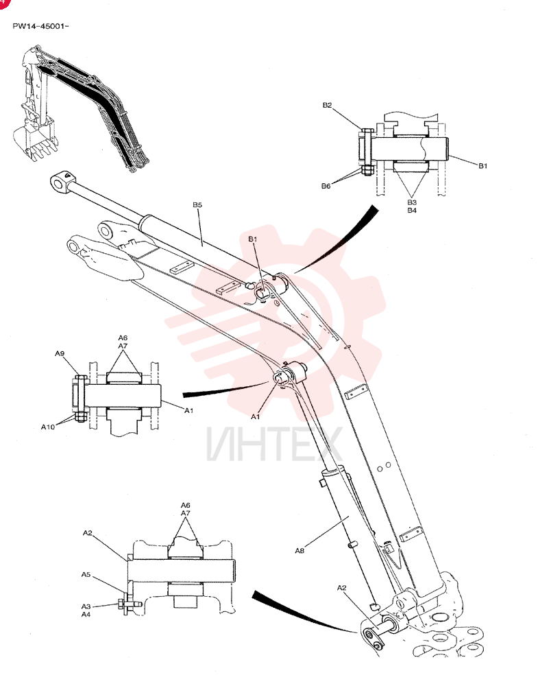 PIN,45mm OD x 151mm L PW02B01306P1 (1)