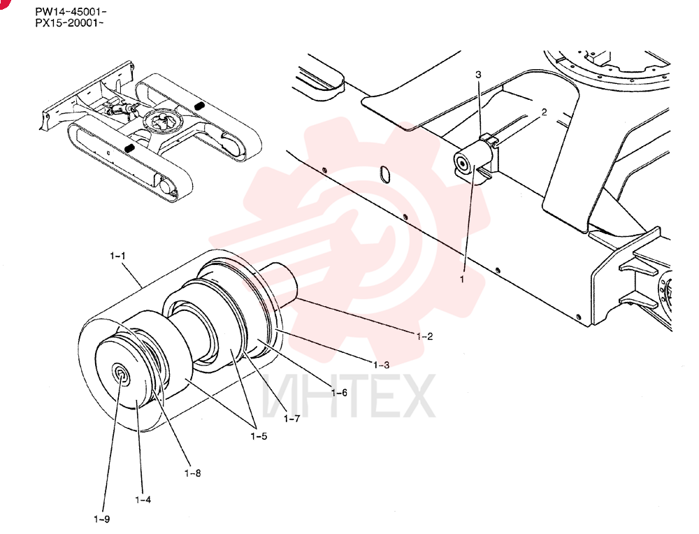 ROLLER ASSY. PW64D01017F1
