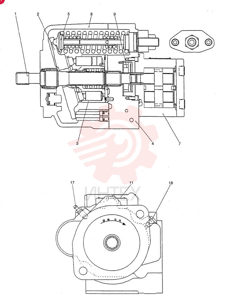SHAFT ASSY. PX10V01004F1 (2)