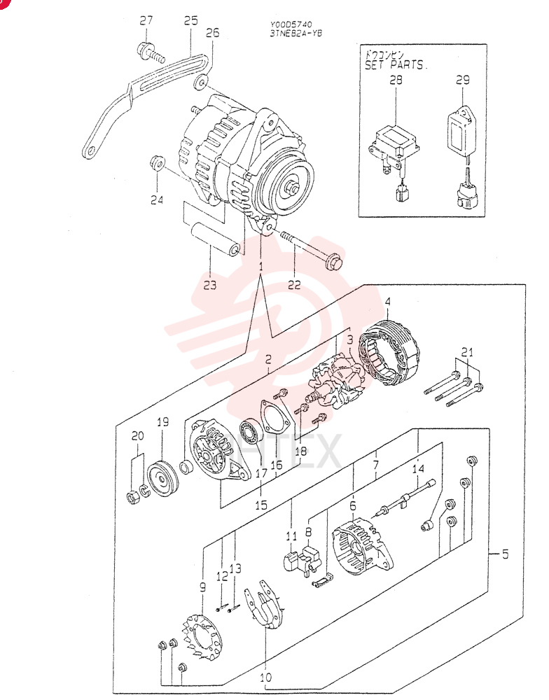 ALTERNATOR VV11983677200