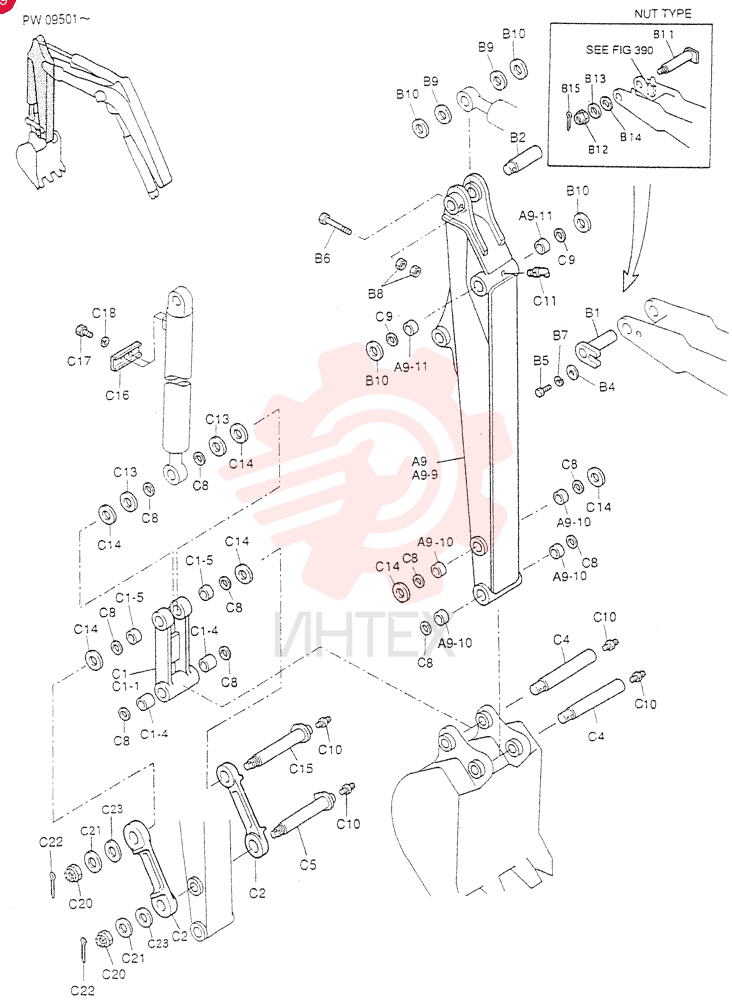 ARM ASSY, LONG PW12B00038F9