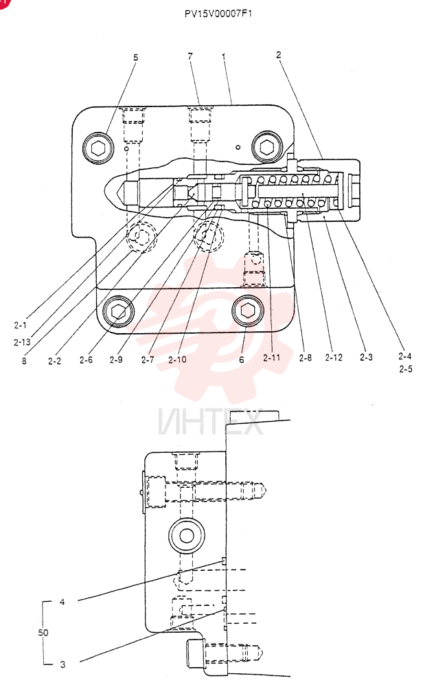 BLOCK ASSY, RELIEF PV15V00007F1