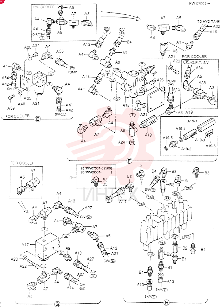 C0NTROL LINES. VALVE (For STD) PW64H00008F1 (2)