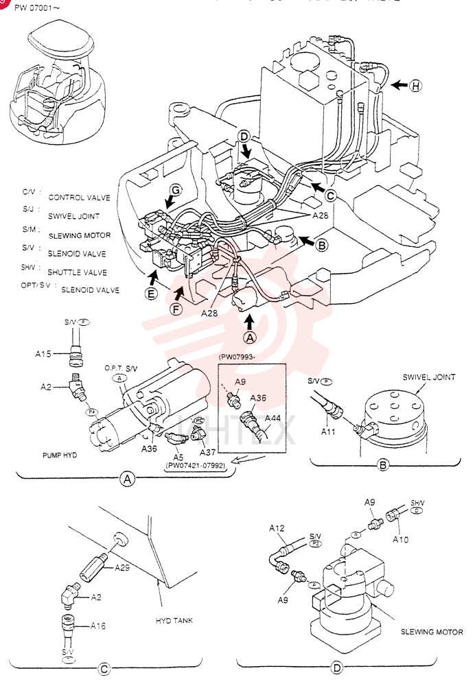 C0NTROL LINES. VALVE (For STD) PW64H00008F1 (1)