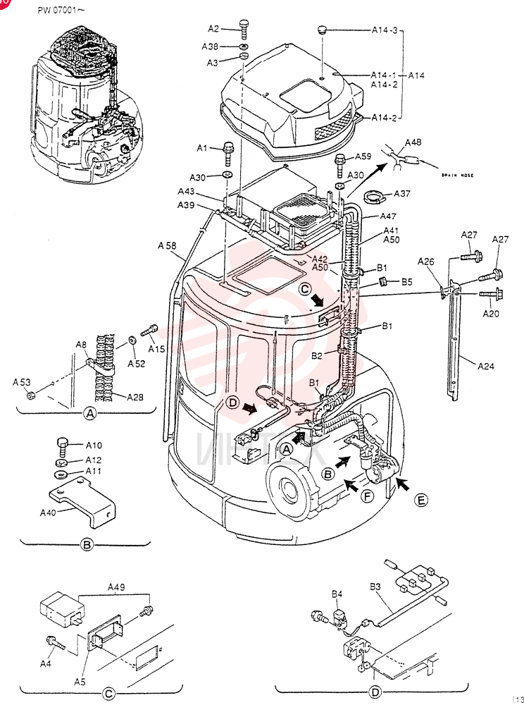 COOLER ASSY, Serial Range: PW07001-PW08436 PW20M00004F1 (2)