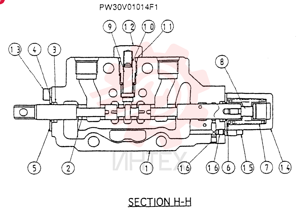 CYLINDER ASSY(TRAVEL) PW30V01014F1