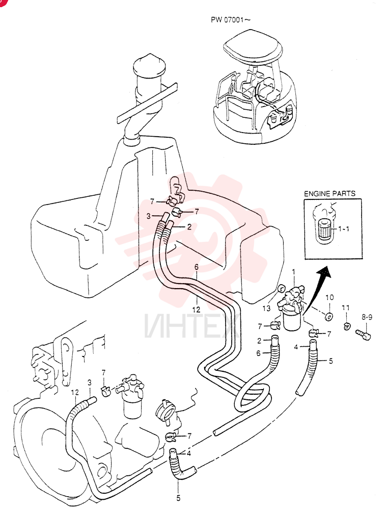 FUEL LINES (For STD) PW21P00001F1