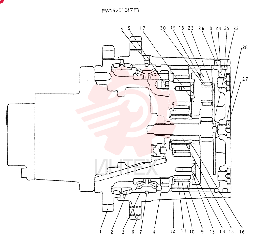 GEAR REDUCTION UNIT PW15V01017F1
