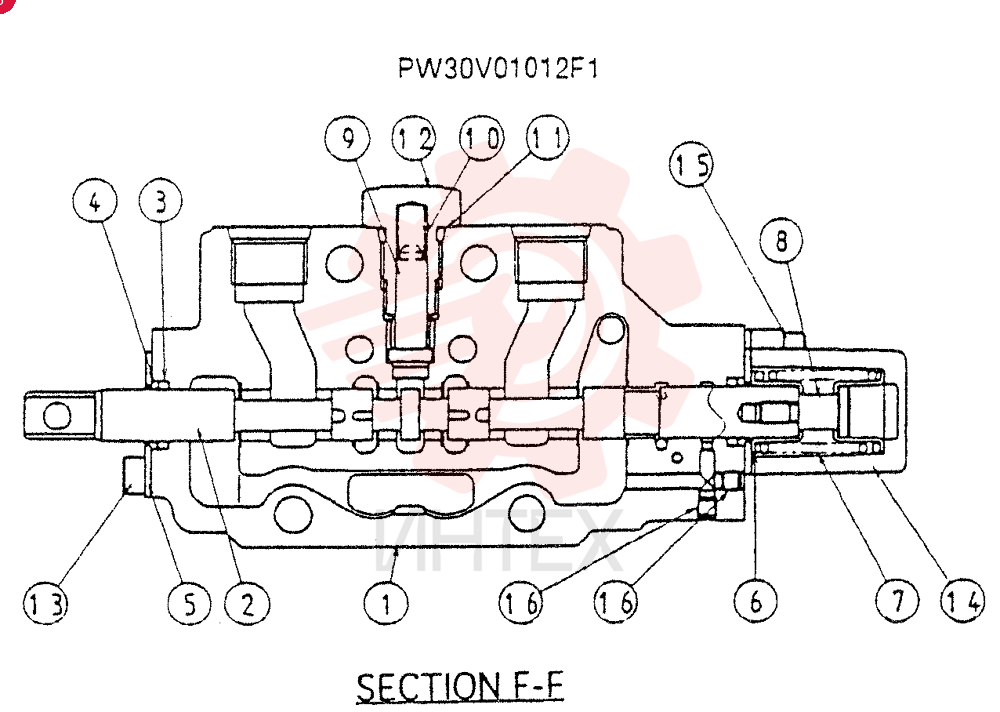 HYD VALVE SECTION PW30V01012F1