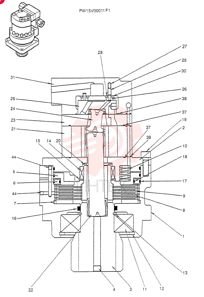 HYDRAULIC MOTOR PW15V00011F1 (1)