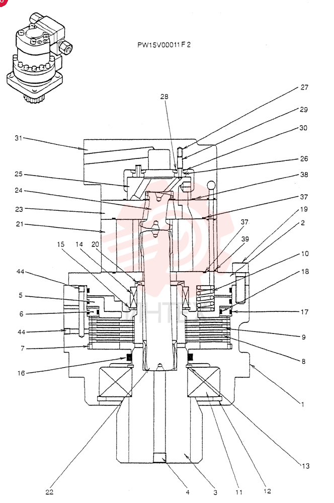 HYDRAULIC MOTOR PW15V00011F2 (1)