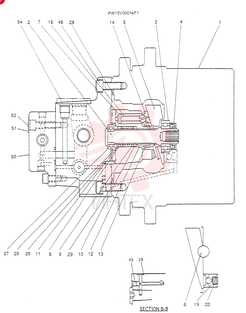 HYDRAULIC MOTOR PW15V00014F1 (2)