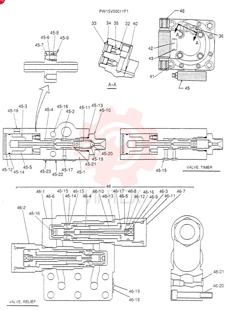 HYDRAULIC MOTOR PW15V00011F1 (2)