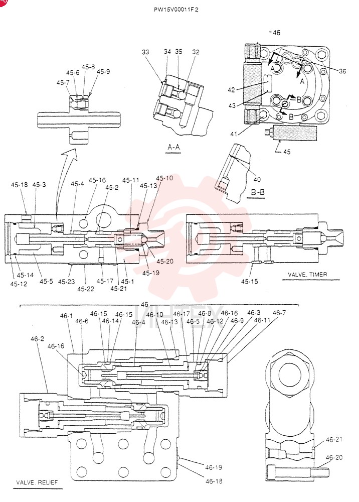 HYDRAULIC MOTOR PW15V00011F2 (2)