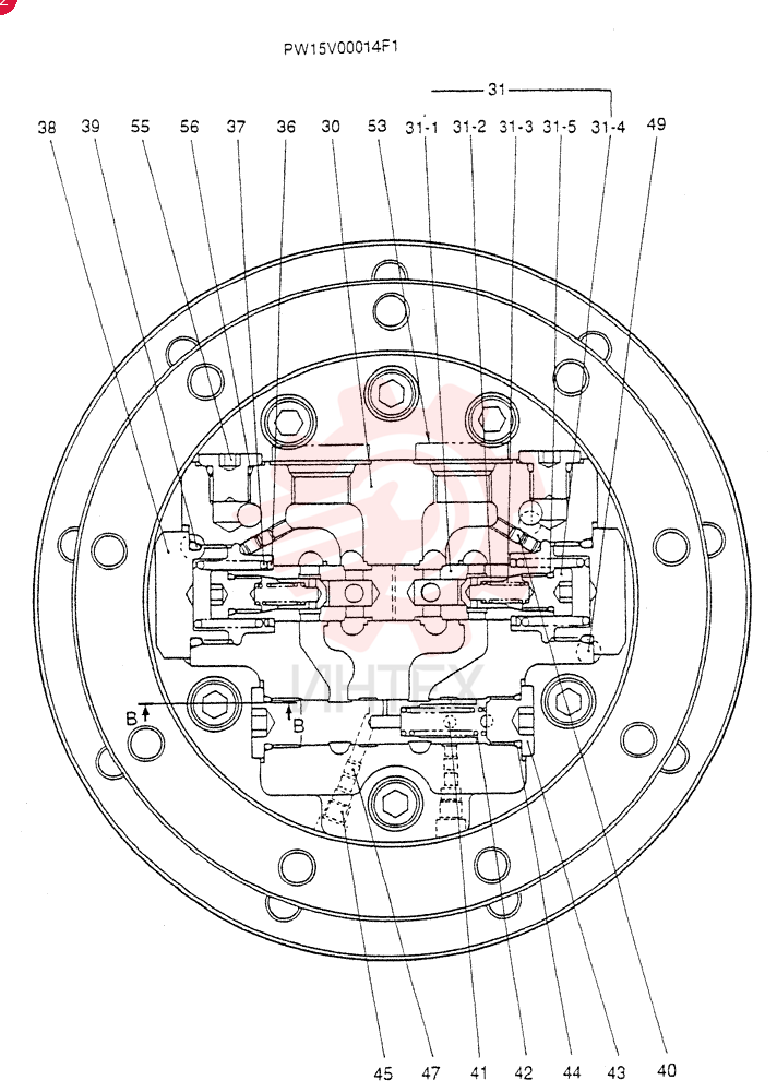 HYDRAULIC MOTOR PW15V00014F1 (1)