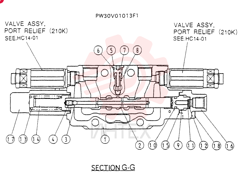 HYDRAULIC VALVE PW30V01013F1