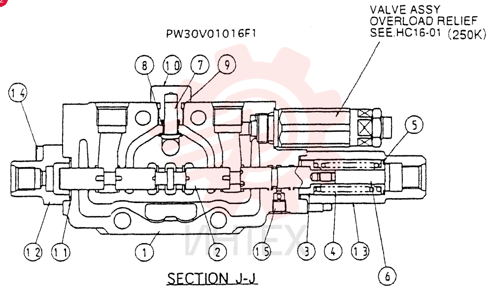 HYDRAULIC VALVE PW30V01016F1
