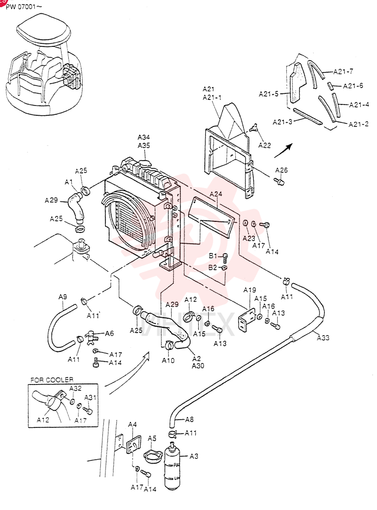 RADIATOR GROUP (For STD) PW05P00002F3