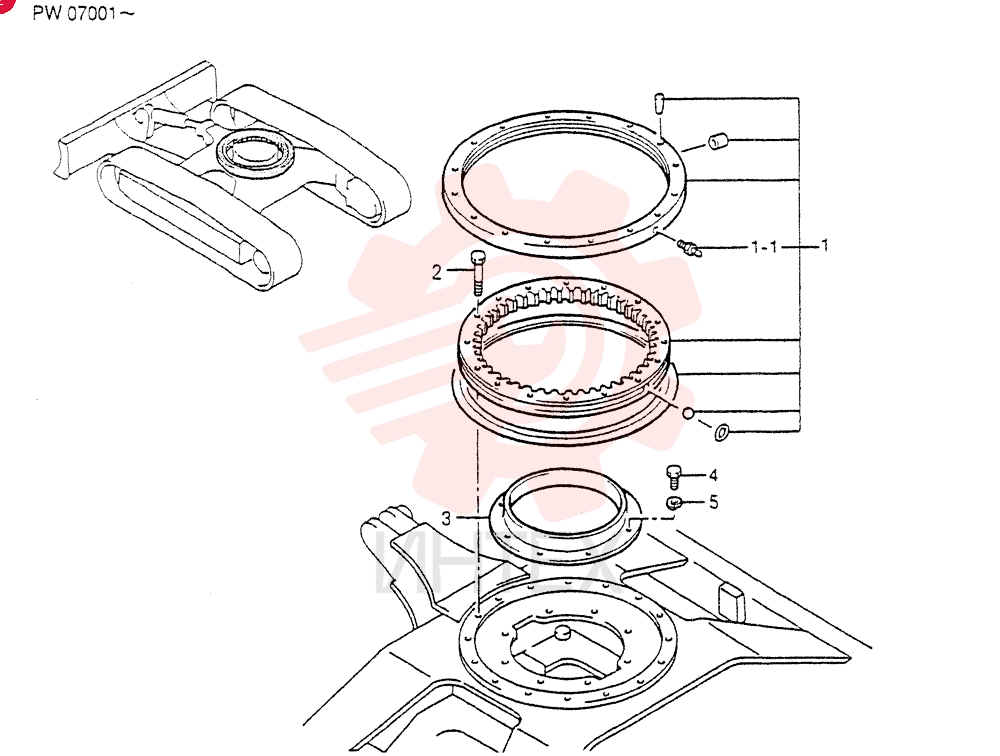 RING ASSY, SLEWING PW40F00001F1