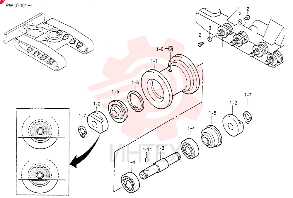 TRACK ROLLER PW64D00005F1
