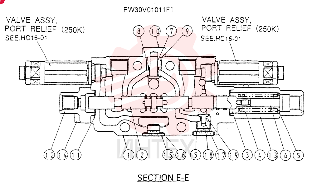VALVE ASSY(ARM) PW30V01011F1